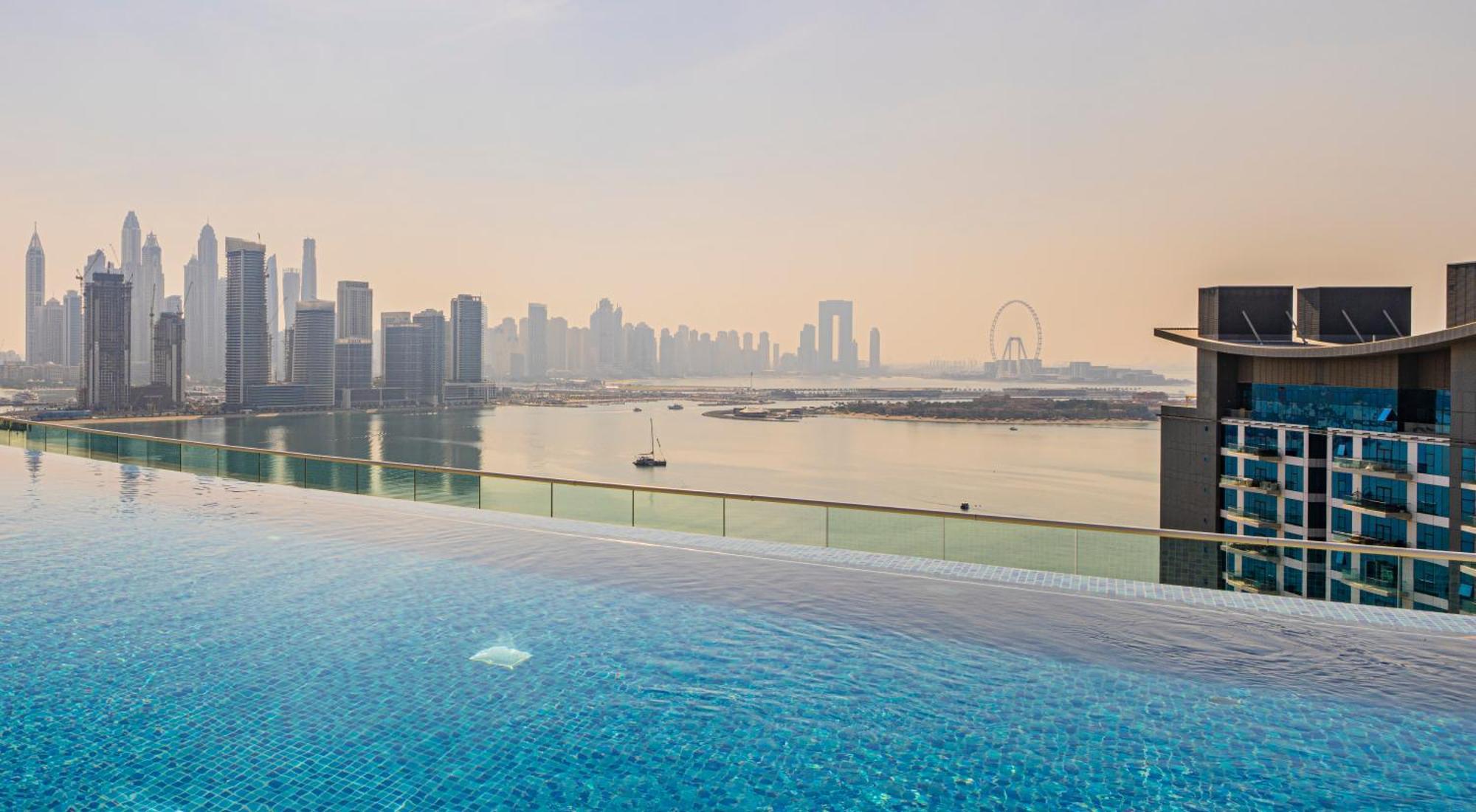 Studio With Pool And Private Beach Access On Palm Jumeirah Дубай Экстерьер фото