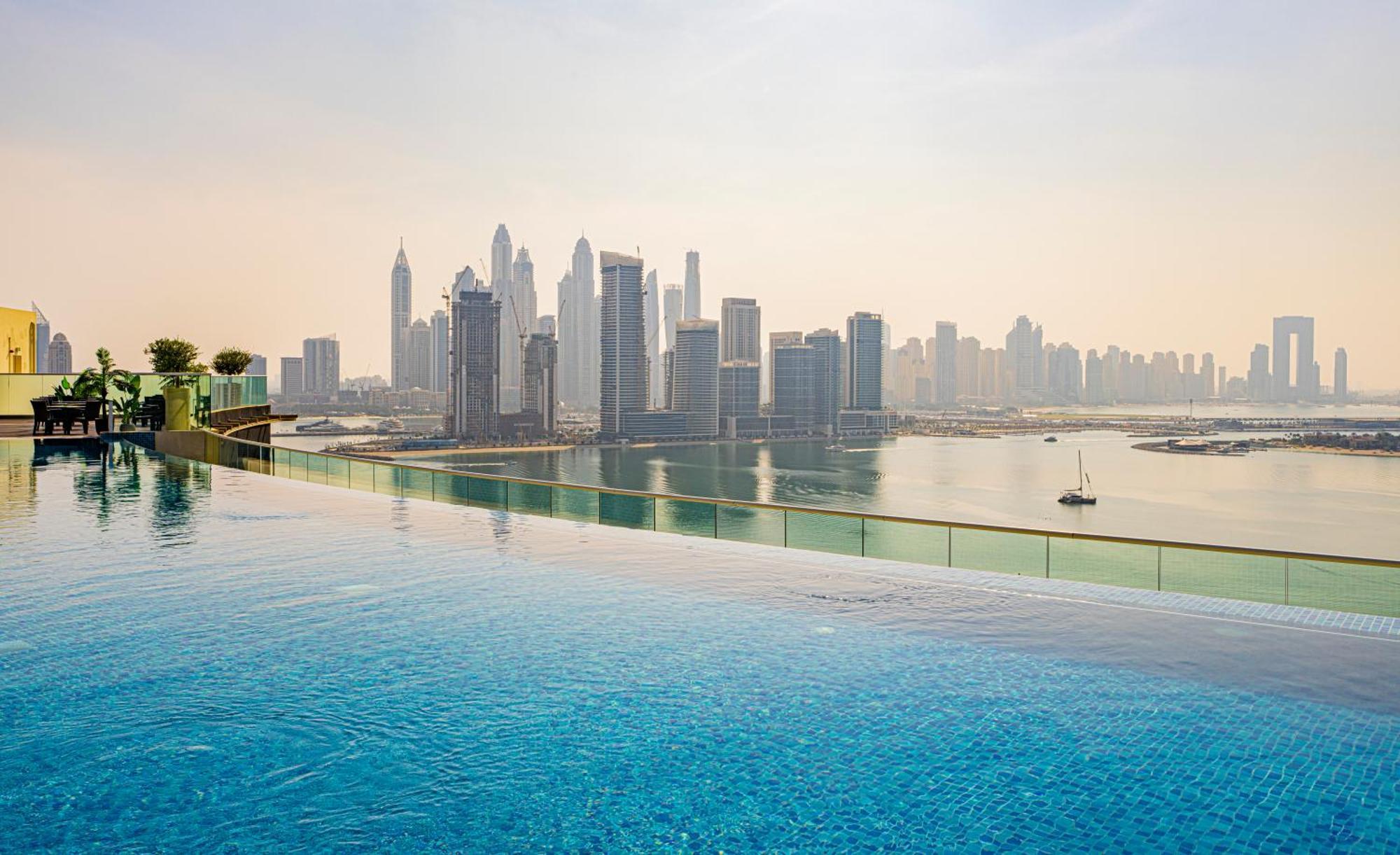 Studio With Pool And Private Beach Access On Palm Jumeirah Дубай Экстерьер фото
