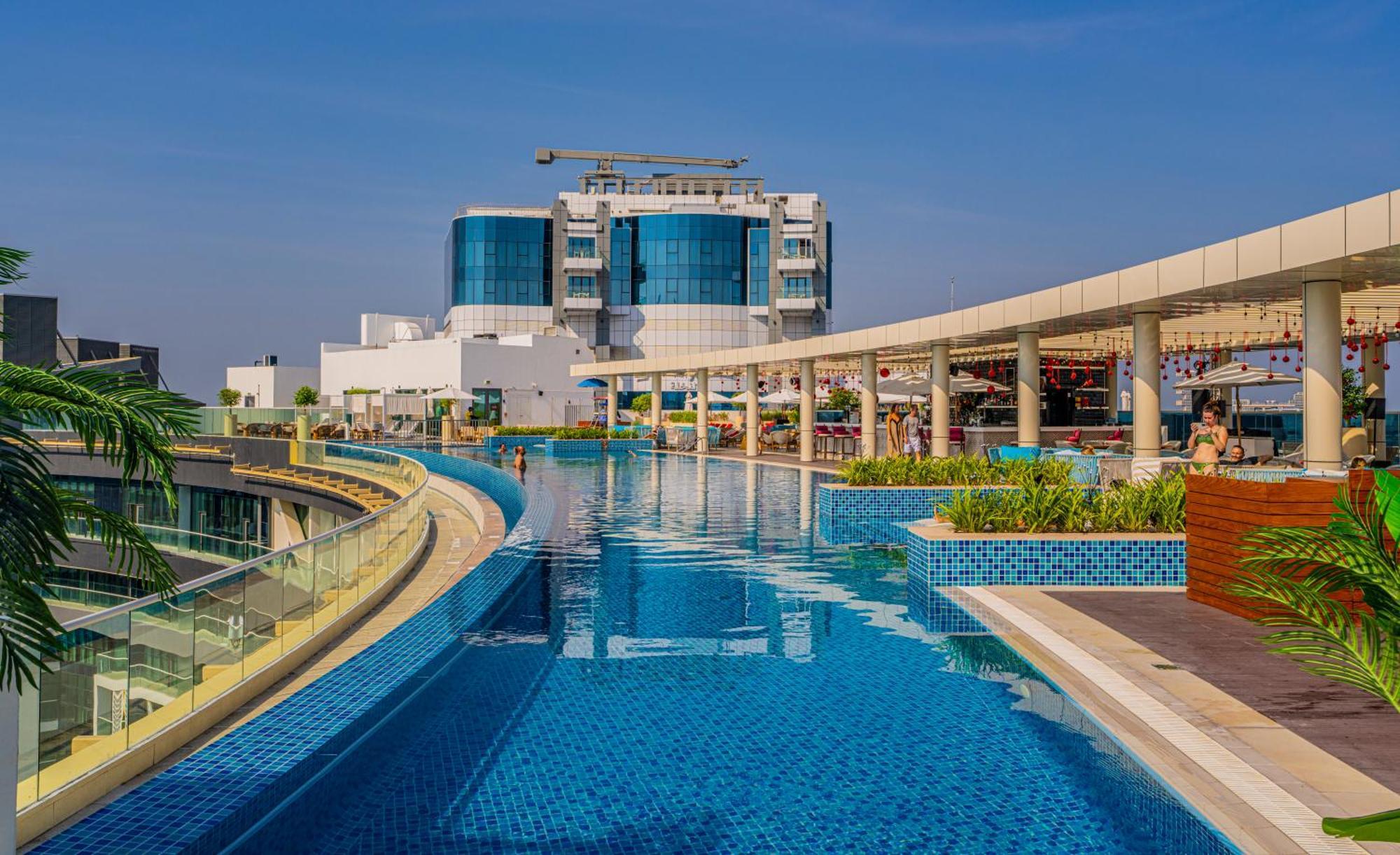 Studio With Pool And Private Beach Access On Palm Jumeirah Дубай Экстерьер фото
